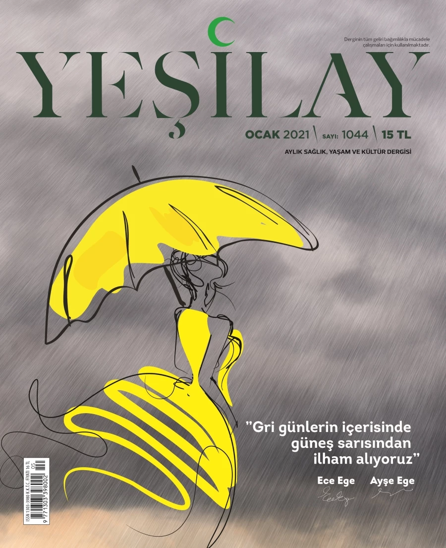 Dice Kayek’in umudu hatırlatan desenleri Yeşilay Dergisi’nin kapağında