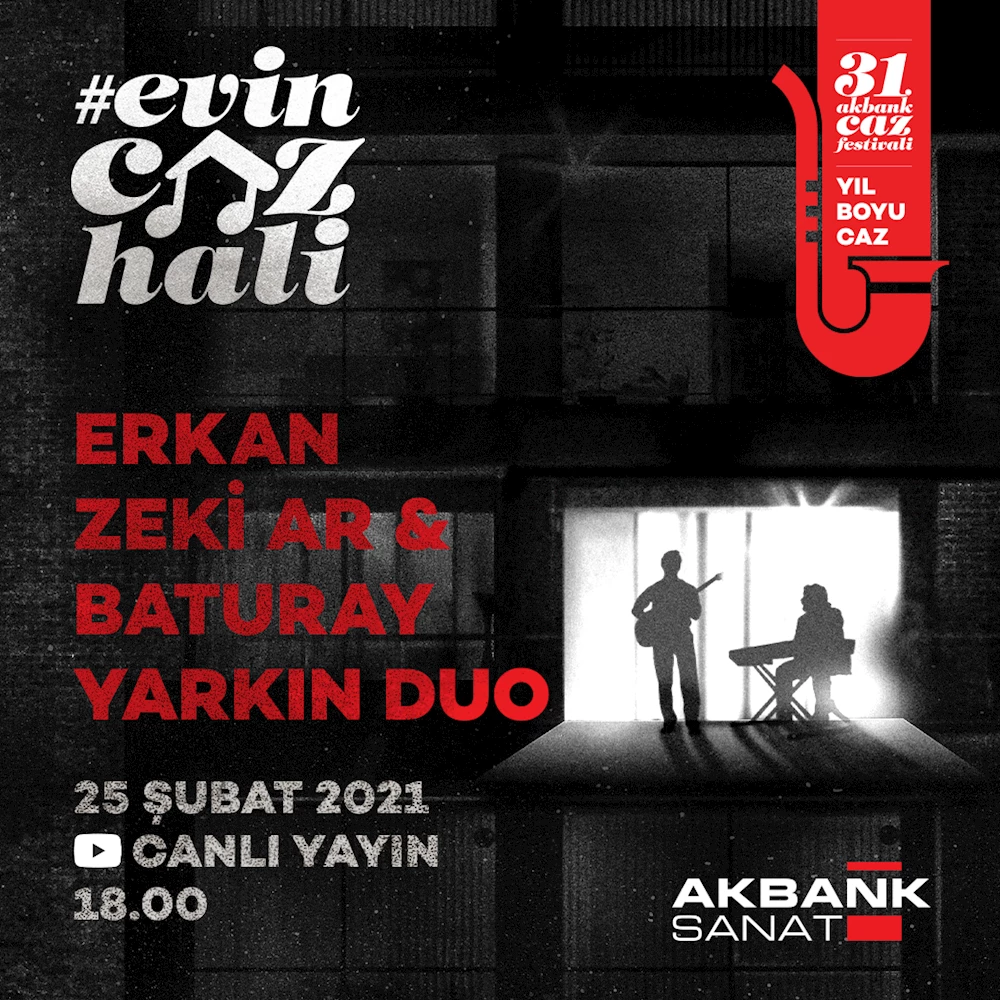 Evin Caz Hali Konserleri Yeni Programı Açıklandı: Şubat ayında Ekrem Zeki Ar & Baturay Yarkın Duo ile  Devam Ediyor