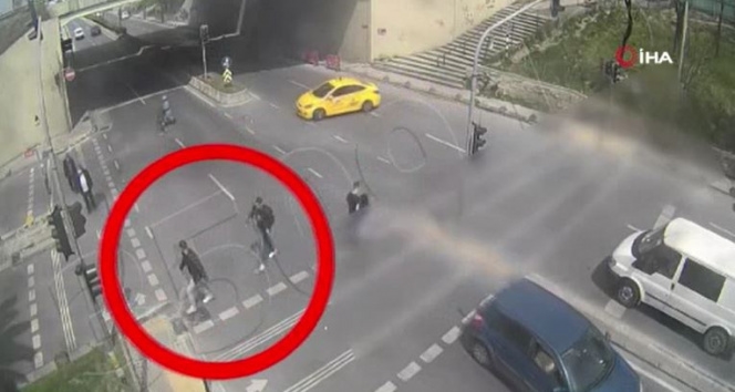 Otogarda 5 kilo patlayıcıyla yakalanan teröristler kamerada