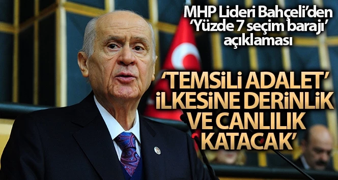MHP Genel Başkanı Bahçeli: 