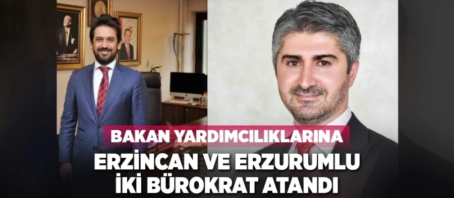 Bakan yardımcılıklarına Erzincan ve Erzurumlu iki bürokrat atandı