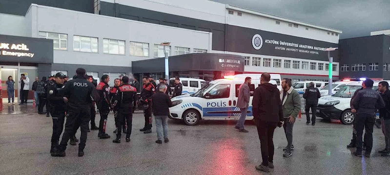 Erzurum’da hasta yakınları, sağlıkçılara ve polise saldırdı