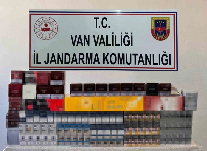 Van’da bin 856 paket kaçak sigara ele geçirildi