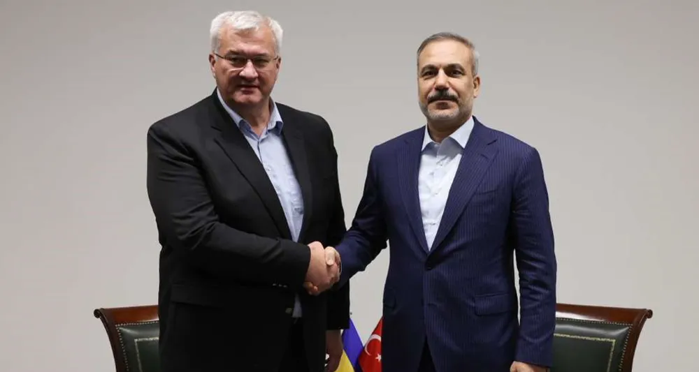  Dışişleri Bakanı Fidan, Ukraynalı mevkidaşı Sybiha ile görüştü