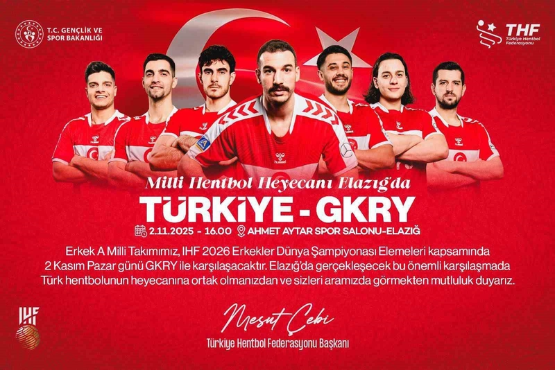 Milli hentbol heyecanı Elazığ’da