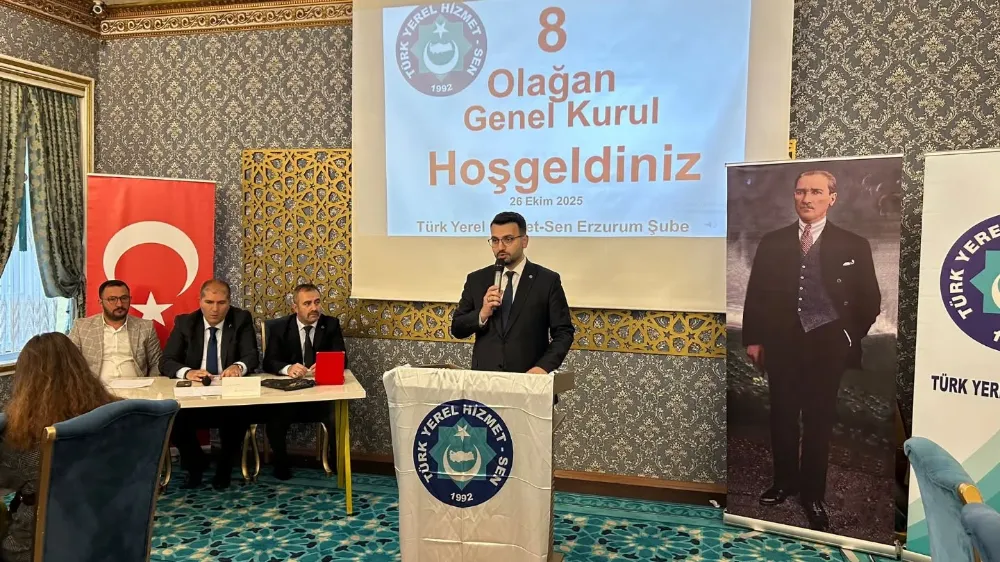Türk Yerel Hizmet-Sen Erzurum Şubesi 8. Olağan Kongresi Yapıldı