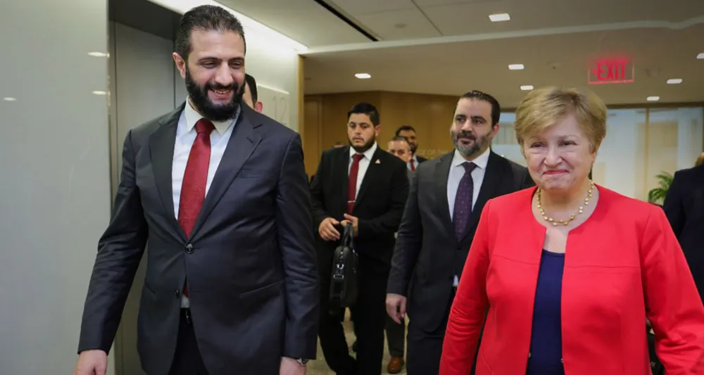  Suriye Devlet Başkanı eş-Şara, IMF Genel Merkezi