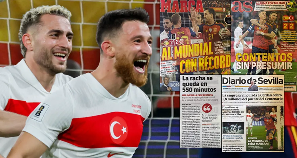 İspanyol basınından İspanya - Türkiye maçı manşetleri
