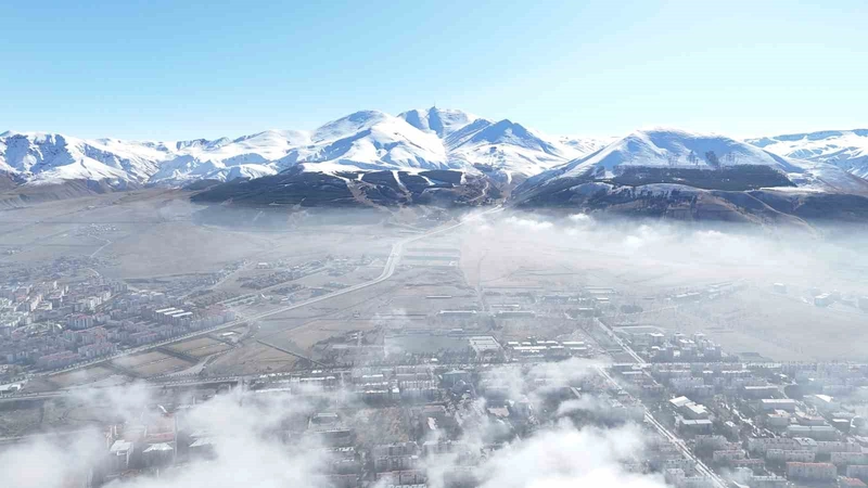 Erzurum Sisler Altında Masalsı Görünüme Büründü