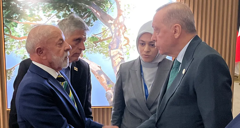 Cumhurbaşkanı Erdoğan, Brezilya Devlet Başkanı Silva ile görüştü