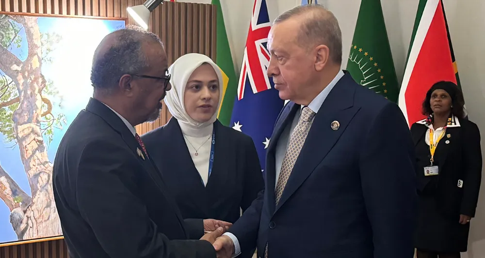 Cumhurbaşkanı Erdoğan, DSÖ Genel Direktörü Tedros’u kabul etti