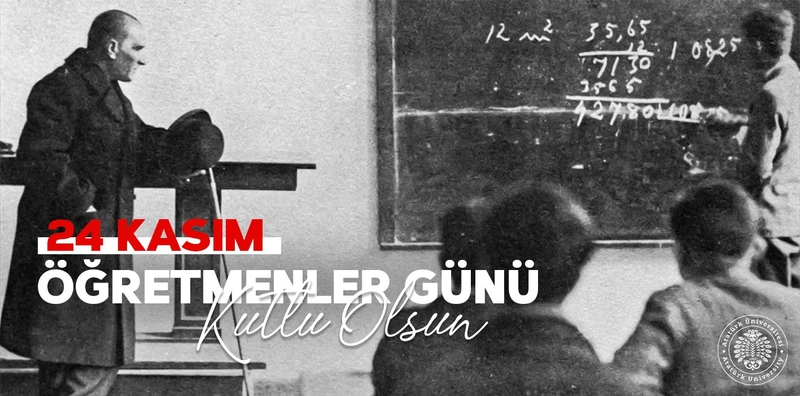 Rektör Hacımüftüoğlu: 24 Kasım Öğretmenler Günü Kutlu Olsun