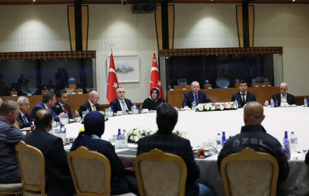 Cumhurbaşkanı Erdoğan, işçilerle bir araya geldi